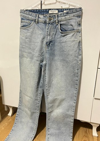 Kadın Mavi Denim Normal Kesim Jean