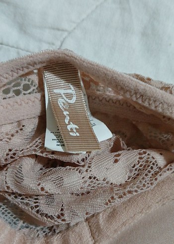 xs Beden Pembe Bohem Dantel Bralet
