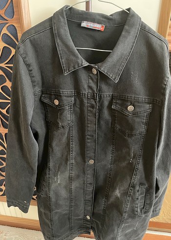 Altınyıldız Dugmeli Siyah Kadin Denim Ceket