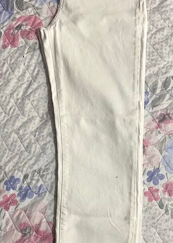 Beyaz Pamuk Pantolon