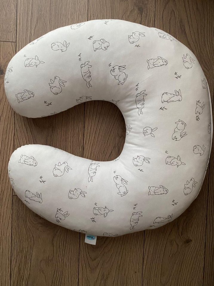 Beyaz Desenli Emzirme ve Hamilelik Yastığı - Görsel 3