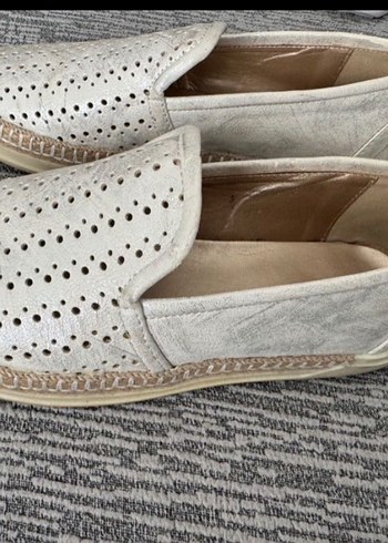 Beyaz Dolgu Topuklu Kadın Espadril - Görsel 2