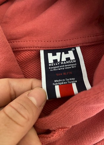 Koyu mercan Kapüşonlu Helly Hansen Sweatshirt - Görsel 2