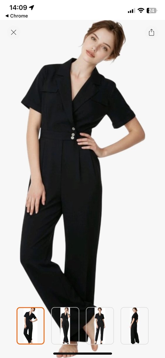 Lacivert Kemerli Uzun Kadın Tulum - Görsel 5