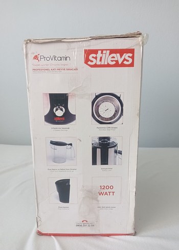Diğer Stilevs Profesyonel Katı Meyve Sıkacağı Turuncu