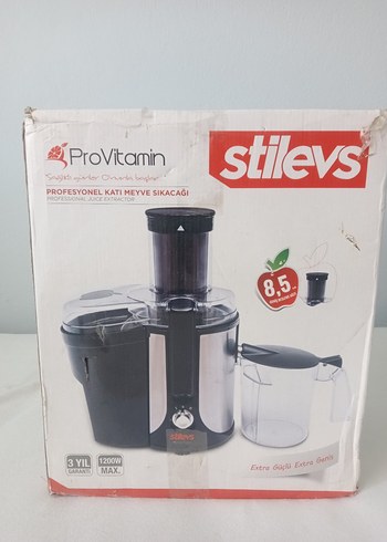 Stilevs Profesyonel Katı Meyve Sıkacağı Turuncu
