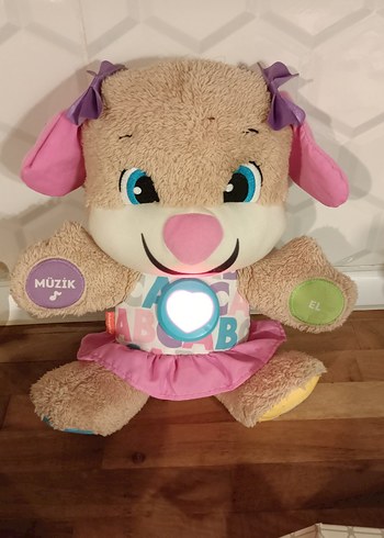 Fisher Price Pembe Peluş Eğitici Oyuncak Köpek