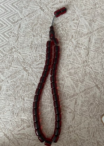Koyu Kırmızı Erkek Tesbih KATALIN TESBİH - Görsel 2