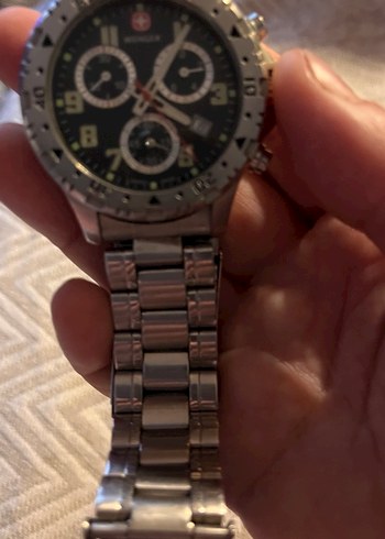 Gri Minimalist Erkek Kol Saati Wenger İsviçre marka saat - Görsel 5