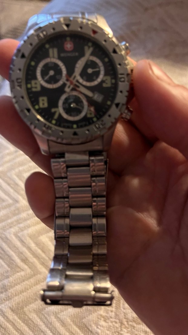 Gri Minimalist Erkek Kol Saati Wenger İsviçre marka saat - Görsel 5