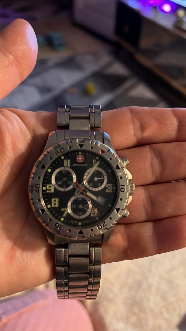 Gri Minimalist Erkek Kol Saati Wenger İsviçre marka saat - Görsel 2