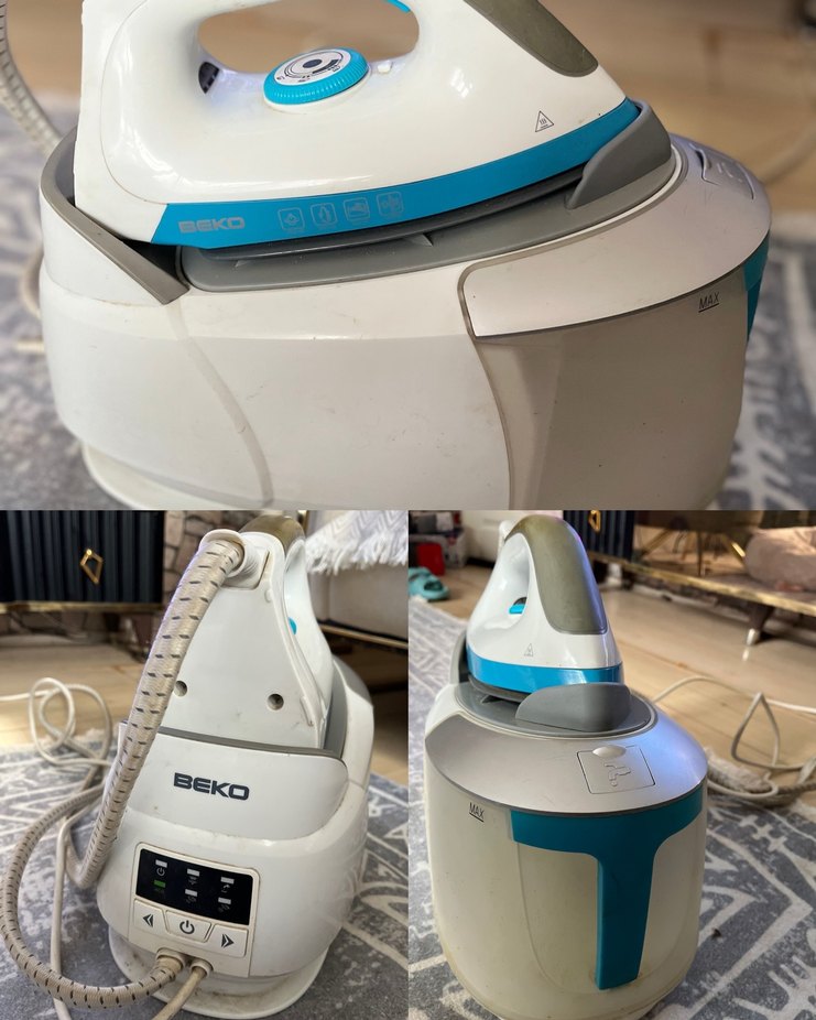 Beyaz Gri Buharlı Ütü - Görsel 4