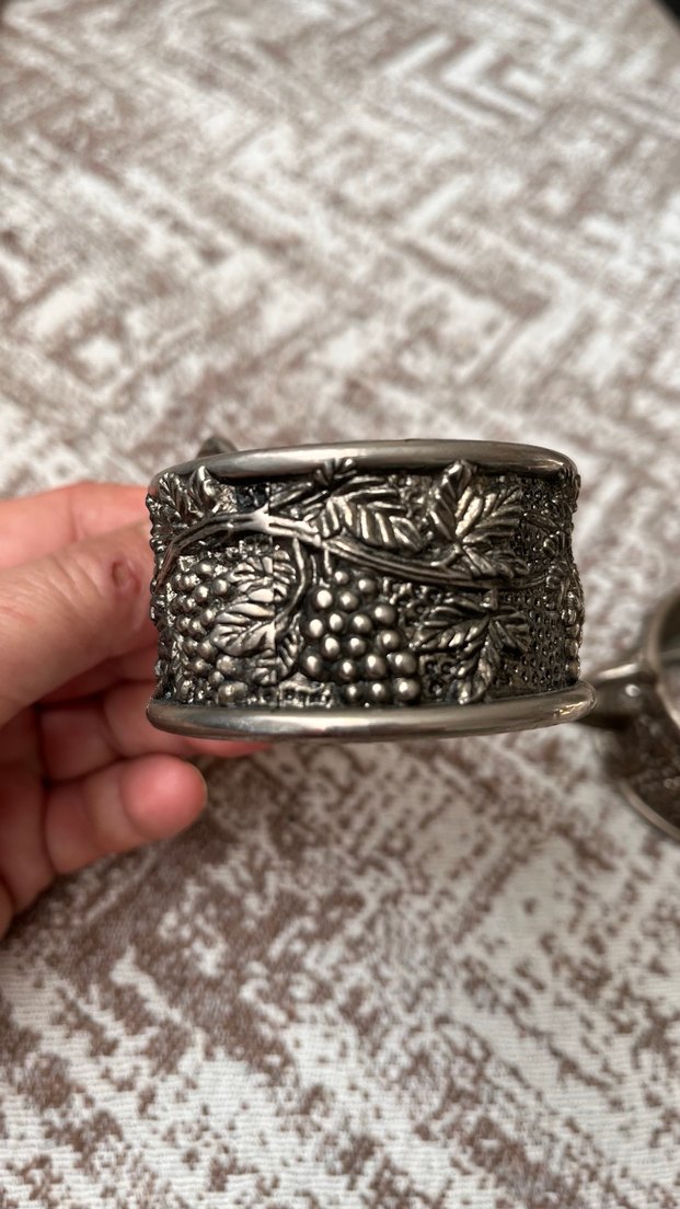 Gümüş kaplam bardaklık - Görsel 5