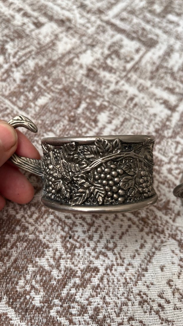 Gümüş kaplam bardaklık - Görsel 4