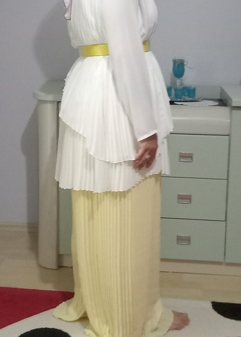 Sarı Pilili Kadın ikili takım - Görsel 6