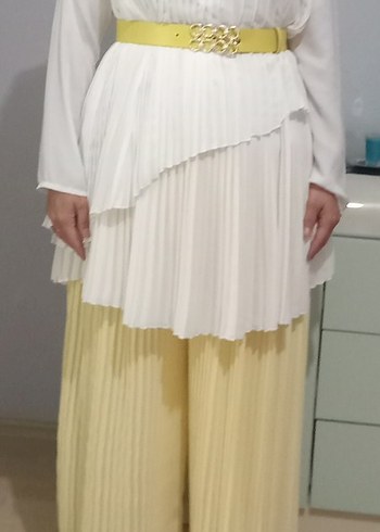 Sarı Pilili Kadın ikili takım - Görsel 5