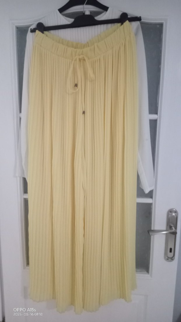 Sarı Pilili Kadın ikili takım - Görsel 3