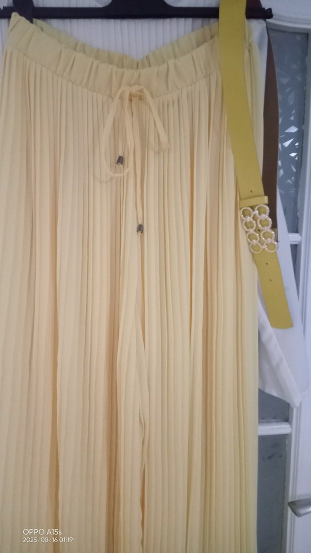 Sarı Pilili Kadın ikili takım - Görsel 4