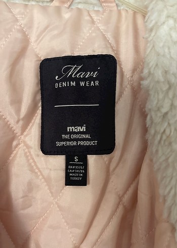 Mavi Düğmeli Pembe Kadın Midi Ceket