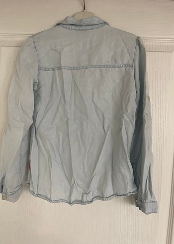 Denim Kız çoçuk  Uzun Kollu Gömlek - Görsel 6