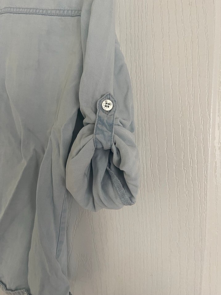 Denim Kız çoçuk  Uzun Kollu Gömlek - Görsel 5