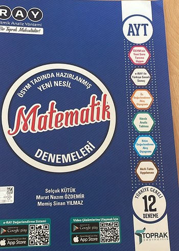 AYT Matematik Denemeleri Kitabı - 12 Deneme
