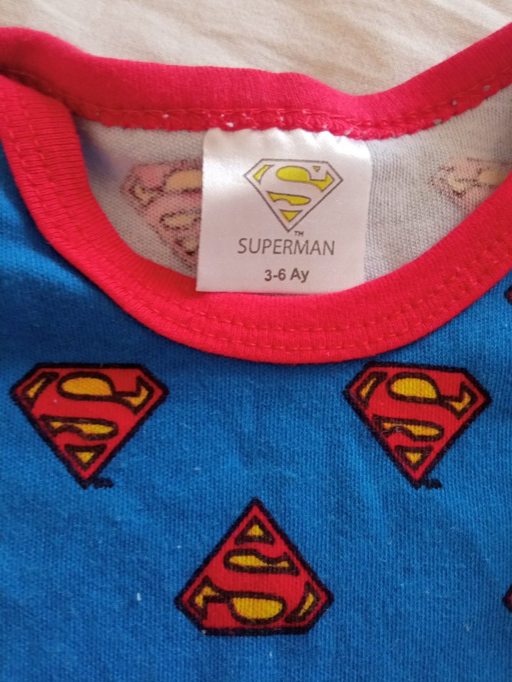 Mavi Süper Kahraman Bebek Body 2'li - Görsel 2