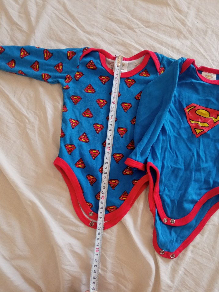 Mavi Süper Kahraman Bebek Body 2'li - Görsel 4