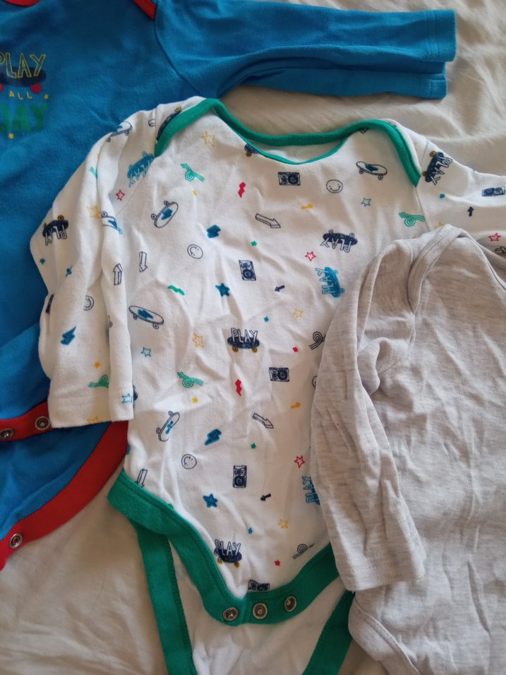 MotherCare 3-6ay Uzun Kollu Renkli Bebek Body Seti - Görsel 3