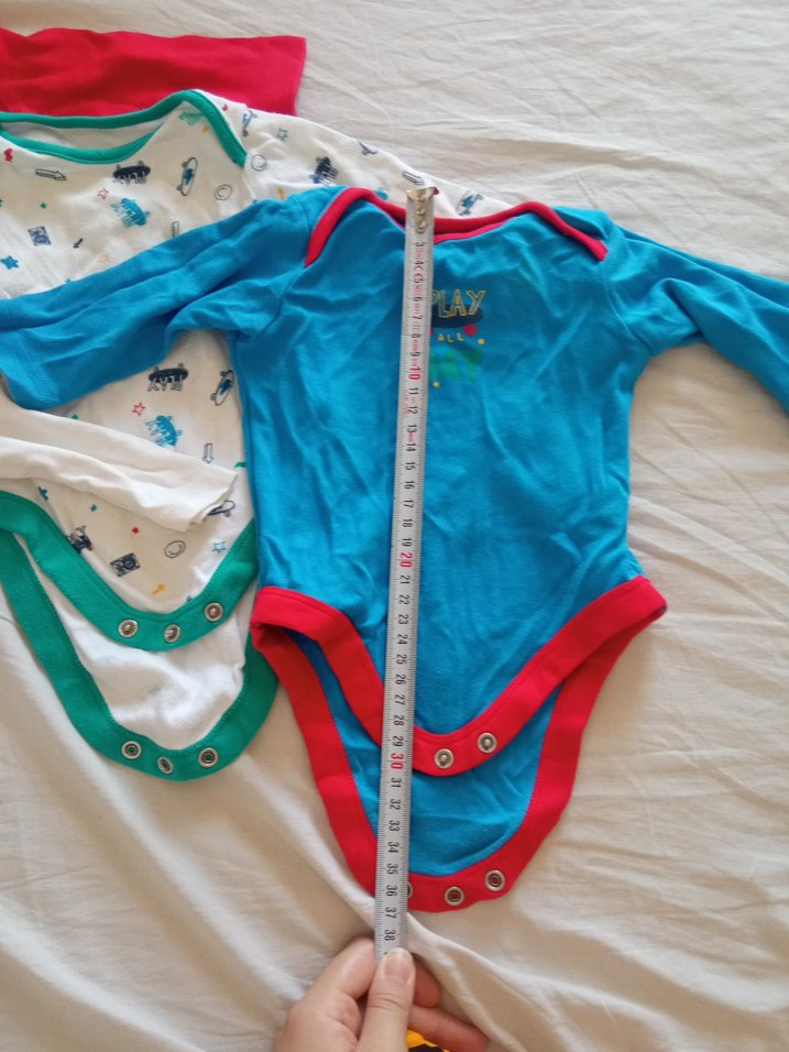 0-3 ay Uzun Kollu Renkli Bebek Body Zıbın Seti - Görsel 2