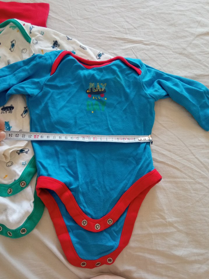 0-3 ay Uzun Kollu Renkli Bebek Body Zıbın Seti - Görsel 3