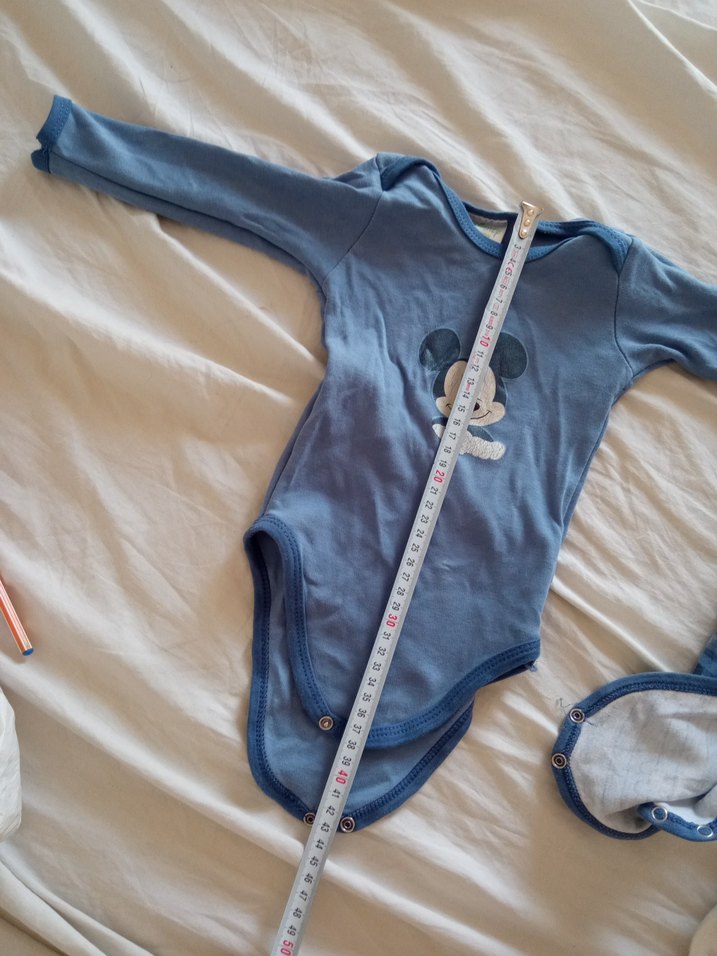 9-12 ay Mavi Uzun Kollu Pamuklu Bebek Body 3'lü - Görsel 4