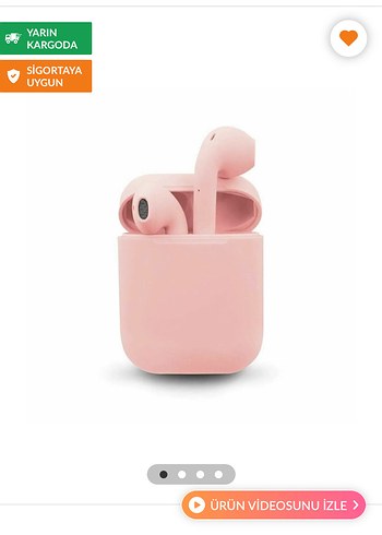 Pembe Kablosuz Kulaklık