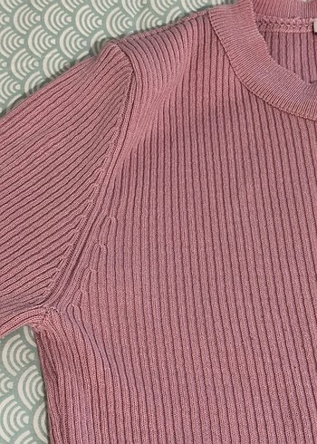 Pembe Triko Kadın Kazak - Görsel 3