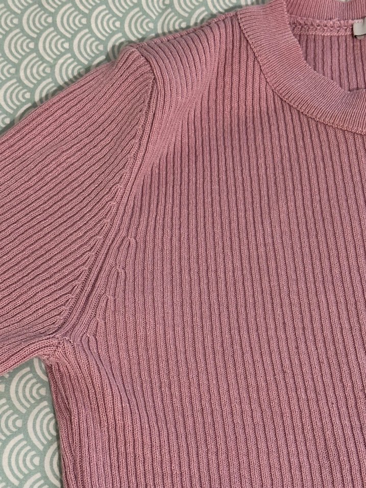 Pembe Triko Kadın Kazak - Görsel 3