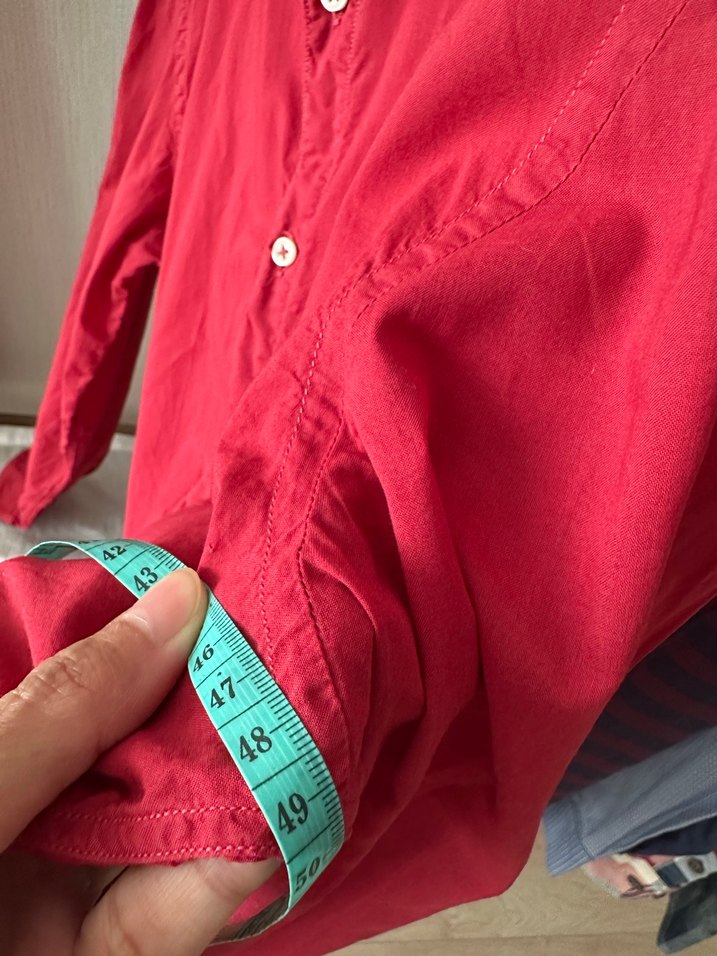 Kırmızı Slim Fit Erkek Gömlek - Görsel 4