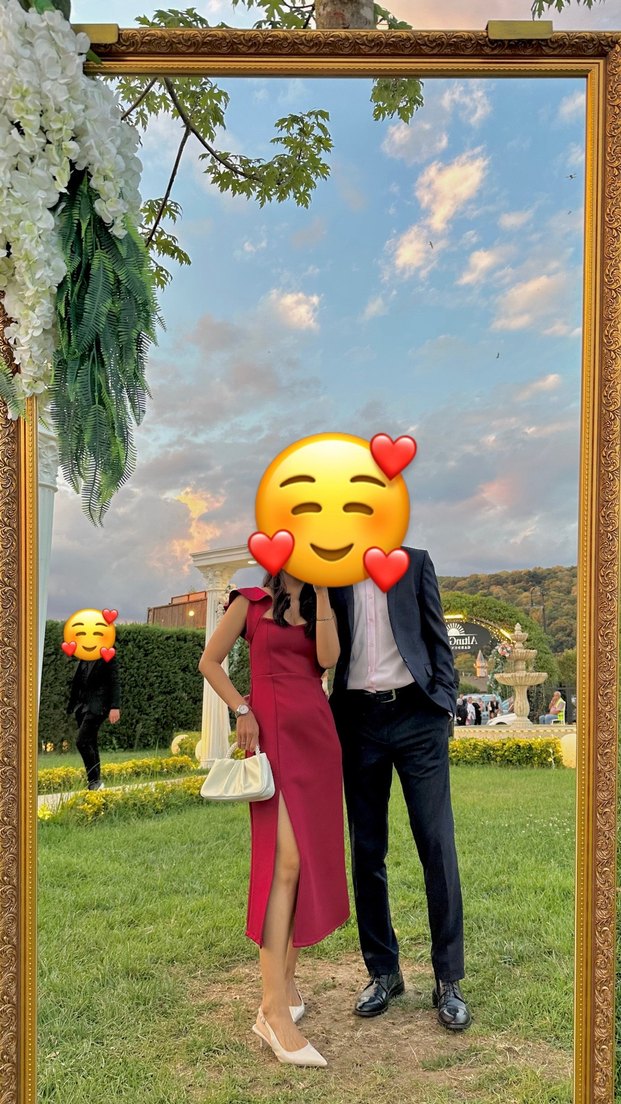 Bordo Drapeli Kadın Midi Elbise - Görsel 3