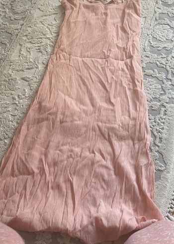 Pembe Uzun elbise