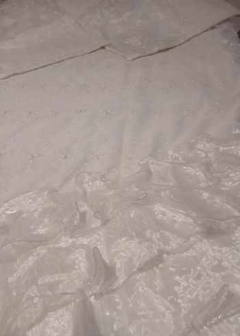 Beyaz Nakışlı Yatak Örtüsü - Görsel 6