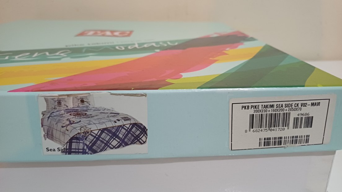 Mor ve Gri Baskılı Pike  Takımı - Görsel 4