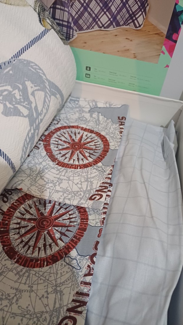 Mor ve Gri Baskılı Pike  Takımı - Görsel 3