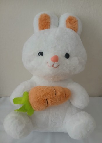 Beyaz Peluş Tavşan Oyuncak - Görsel 3