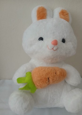 Beyaz Peluş Tavşan Oyuncak - Görsel 6