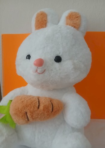 Beyaz Peluş Tavşan Oyuncak - Görsel 8