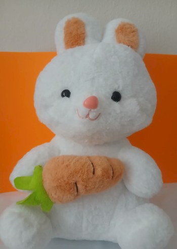 Beyaz Peluş Tavşan Oyuncak - Görsel 7