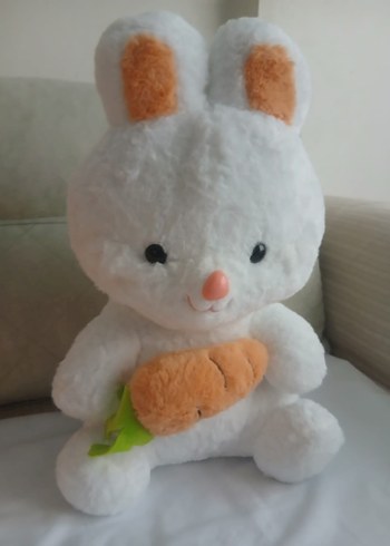 Beyaz Peluş Tavşan Oyuncak - Görsel 5
