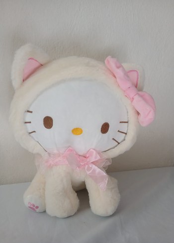 Beyaz Peluş Kedi Oyuncak - Görsel 5