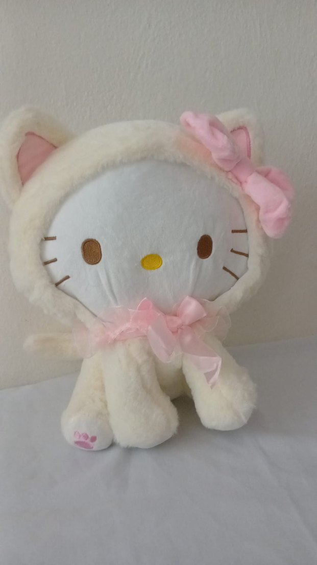 Beyaz Peluş Kedi Oyuncak - Görsel 4