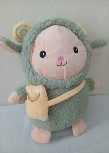 Beden Renk Pastel Gri Peluş Oyuncak Koyun