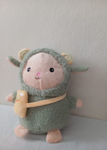 Pastel Gri Peluş Oyuncak Koyun - Görsel 7